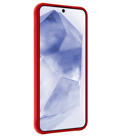 Samsung A55 Hoesje Siliconen Backcover Lichtgewicht - Rood