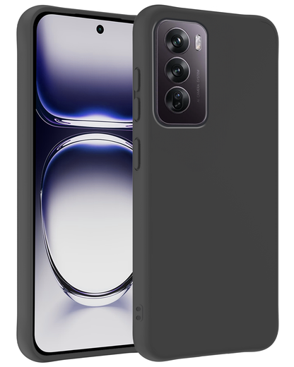 OPPO Reno 12 Hoesje Siliconen Backcover Lichtgewicht - Zwart