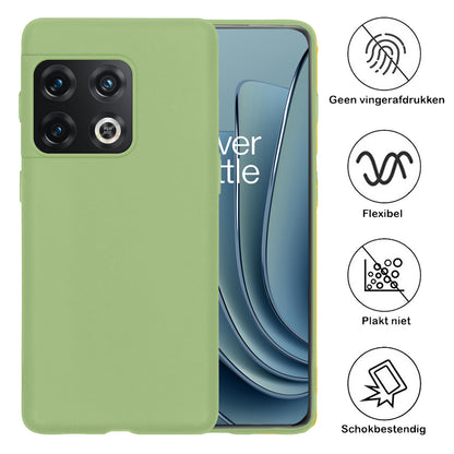 OnePlus 10 Pro Hoesje Siliconen - Groen