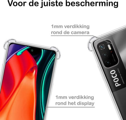 Poco M3 Pro Hoesje Shockproof Backcover Siliconen - Transparant