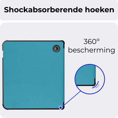 Kobo Libra Colour Bookcase Hoes Shockabsorberend - Turquoise