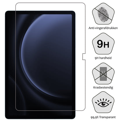 Samsung Galaxy Tab S9 FE Plus Screenprotector Gehard Glas - Anti-kras