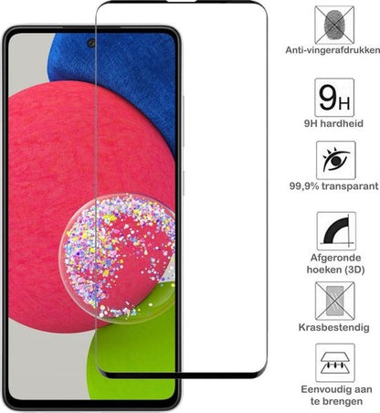 Samsung A52s Screenprotector Gehard Glas - Full Screen