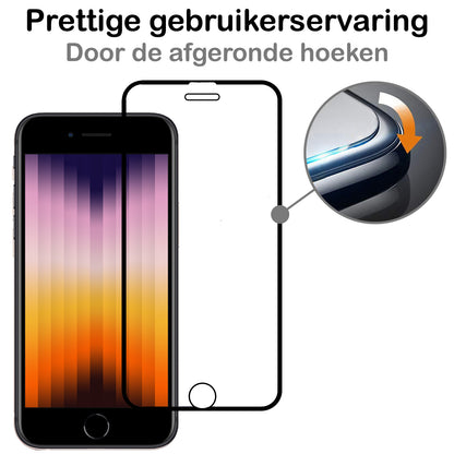 iPhone SE 2022 Screenprotector Gehard Glas - Full Screen