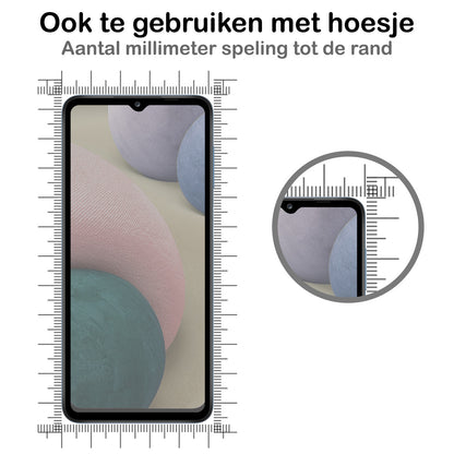 Samsung A12 Screenprotector Gehard Glas - Privacy