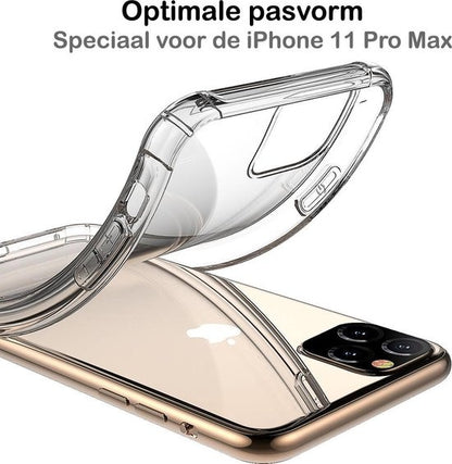 iPhone 11 Pro Max Hoesje Shockproof Backcover Siliconen - Transparant