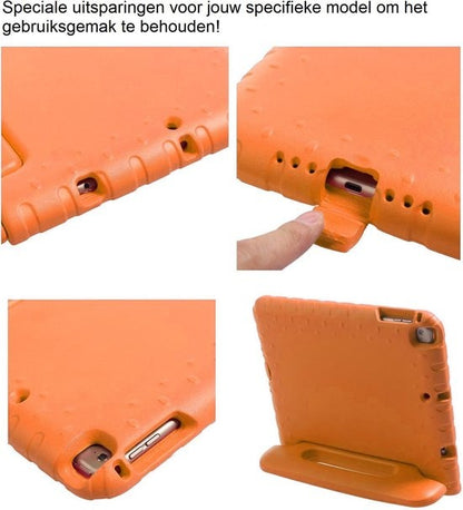 iPad Mini 1/2/3/4 Kinderhoes Shockabsorberend Foam - Oranje