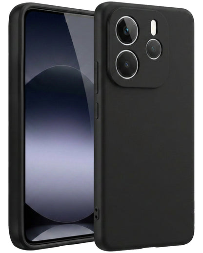 Xiaomi Redmi Note 14 5G Hoesje Siliconen Backcover Lichtgewicht - Zwart