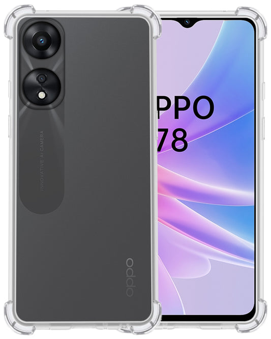 OPPO A78 5G Hoesje Shock Proof Siliconen - Transparant