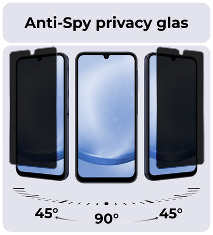 Samsung A25 Screenprotector Gehard Glas - Privacy