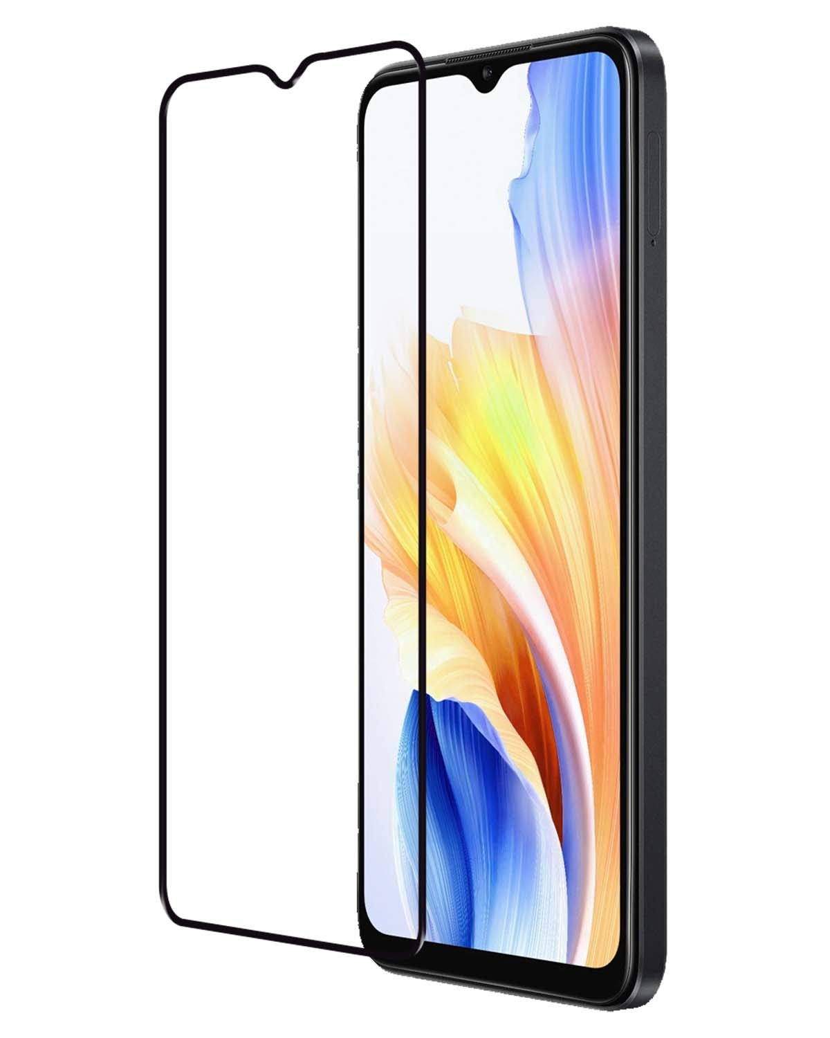 OPPO A18 Screenprotector Full Cover Tempered Glass