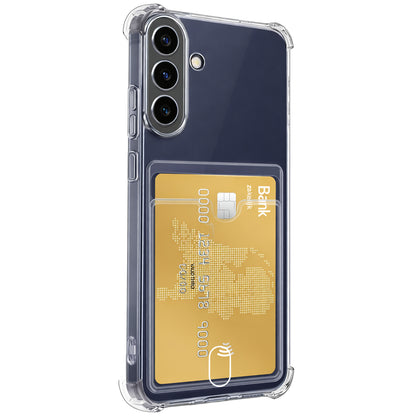 Samsung A57 Hoesje Kaarthouder Backcover Shockproof - Transparant