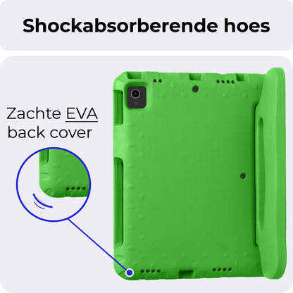 iPad Air 2024 (11 inch) Hoesje Kids Cover Bumper - Groen