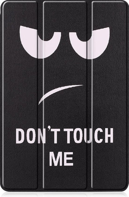 Samsung Galaxy Tab S6 Lite Trifold Bookcase Hoes met Penhouder voor S Pen - Don't Touch Me
