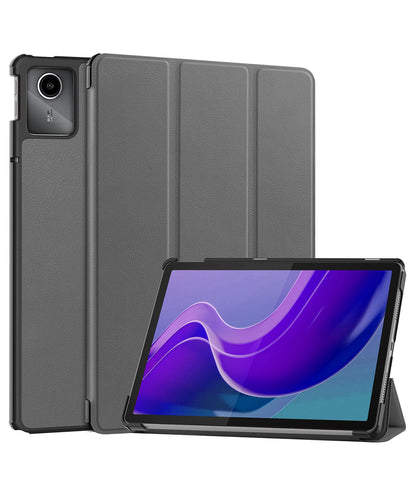 Lenovo Tab M11 Trifold Bookcase Hoes - Grijs