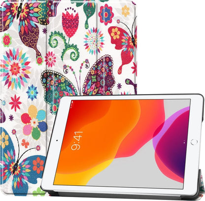 iPad 10.2 2019 Trifold Bookcase Hoes - Vlinders