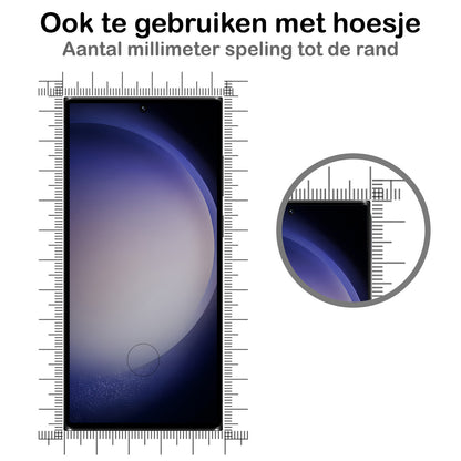 Samsung S23 Ultra Screenprotector Gehard Glas - Full Screen