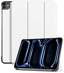 iPad Pro 2024 (11 inch) Trifold Bookcase Hoes - Wit