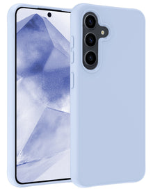 Samsung A55 Hoesje Siliconen Backcover Lichtgewicht - Lichtblauw