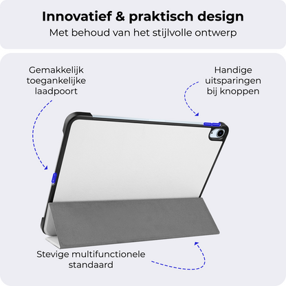 iPad Air 2024 / 2025 (11 inch) Trifold Bookcase Hoes - Wit