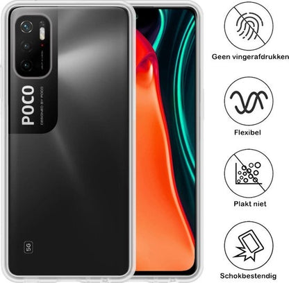 Poco M3 Pro Hoesje Siliconen Backcover Lichtgewicht - Transparant