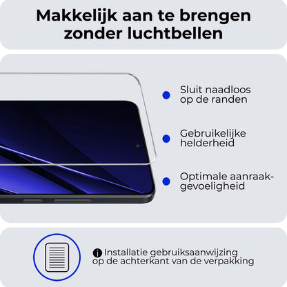 Xiaomi Poco X6 Pro 5G Screenprotector Gehard Glas - Anti-kras