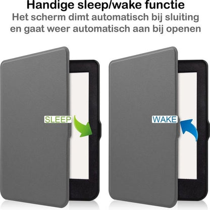 Kobo Nia Bookcase Hoes Shockabsorberend - Grijs