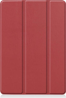 iPad 10.2 2020 Trifold Bookcase Hoes - Donkerrood
