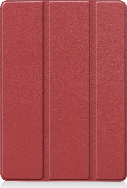 iPad 10.2 2020 Trifold Bookcase Hoes - Donkerrood