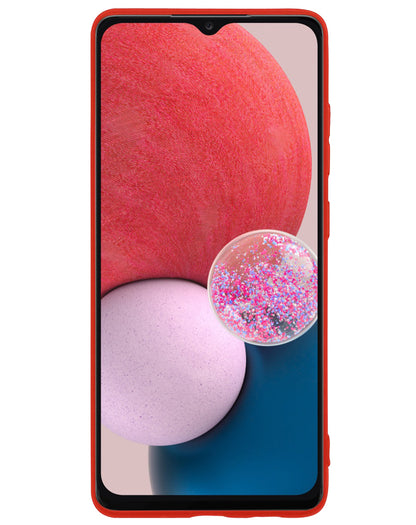 Samsung A13 4G Hoesje Siliconen Backcover Lichtgewicht - Rood