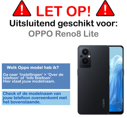 OPPO Reno 8 Lite Screenprotector Gehard Glas - Anti-kras