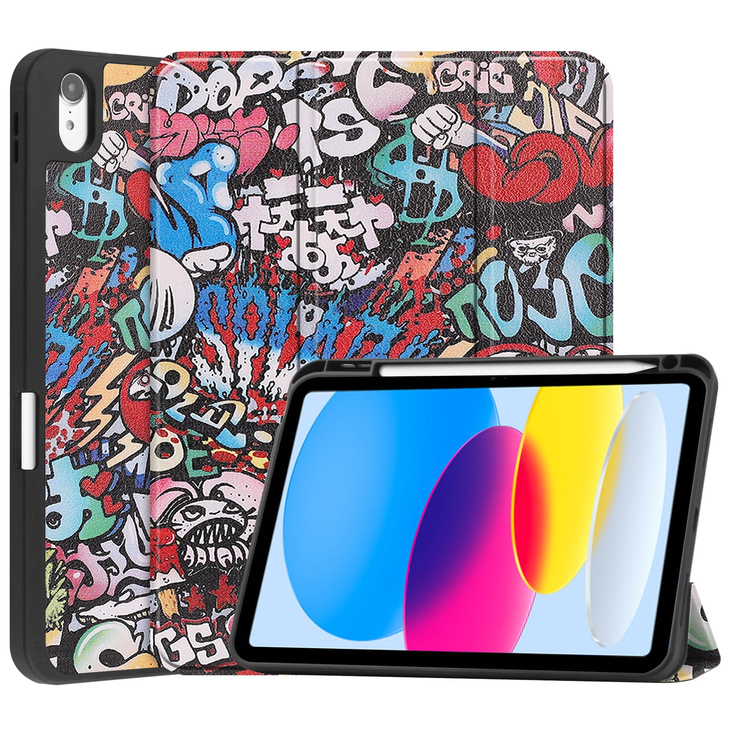 iPad 2022 Hoesje Book Case Met Apple Pencil Uitsparing - Graffity