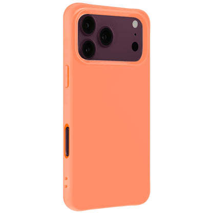 iPhone 18 Pro Hoesje Siliconen Backcover Lichtgewicht - Perzik