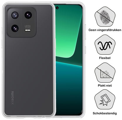 Xiaomi 13 Pro Hoesje Siliconen Backcover Lichtgewicht - Transparant
