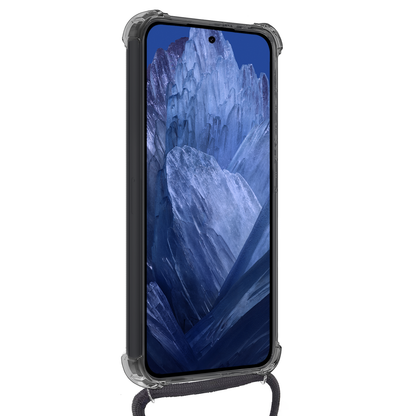 Google Pixel 8a Hoesje met Koord Backcover Shockproof - Transparant