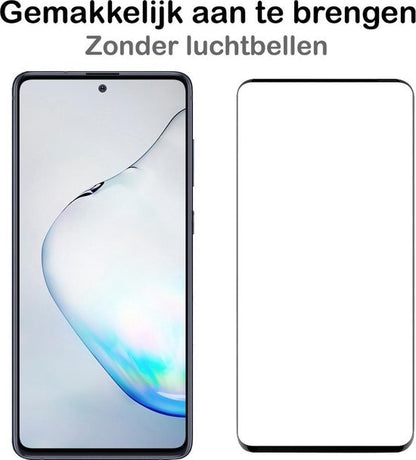 Samsung Galaxy Note 10 Lite Screenprotector Gehard Glas - Full Screen