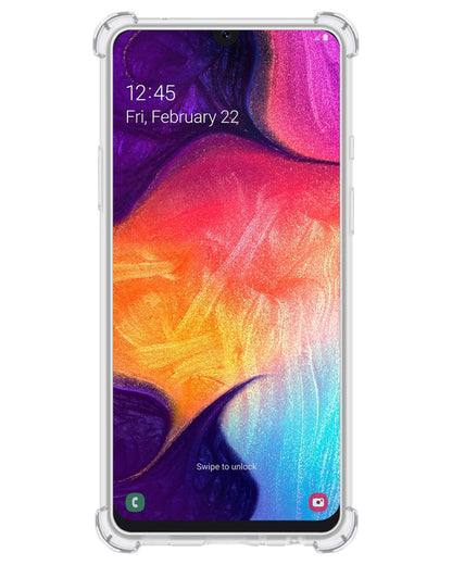 Samsung A70/A70s Hoesje Kaarthouder Backcover Shockproof - Transparant