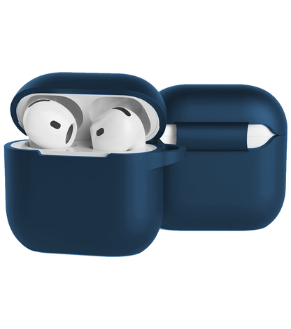 AirPods 4 Hoesje Siliconen Krasbestendig - Navy