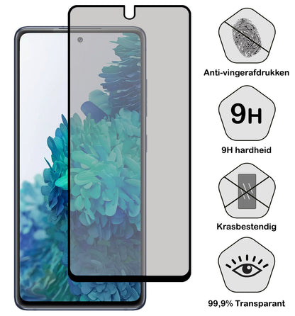 Samsung S20 FE Screenprotector Gehard Glas - Privacy