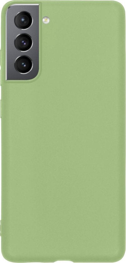 Samsung S21 Plus Hoesje Siliconen Backcover Lichtgewicht - Groen
