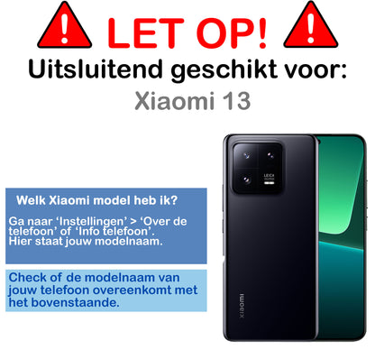 Xiaomi 13 Hoesje Siliconen - Zwart