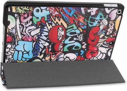iPad 10.2 2019 Trifold Bookcase Hoes - Graffity