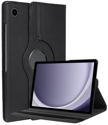 Samsung Galaxy Tab A9 Trifold Bookcase Hoes 360 Graden Draaibaar - Zwart