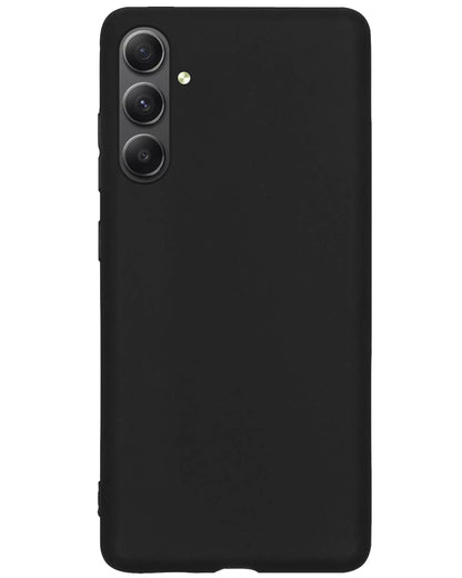 Samsung A34 Hoesje Siliconen Backcover Lichtgewicht - Zwart