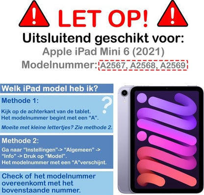 iPad Mini 6 Screenprotector Gehard Glas - Anti-kras