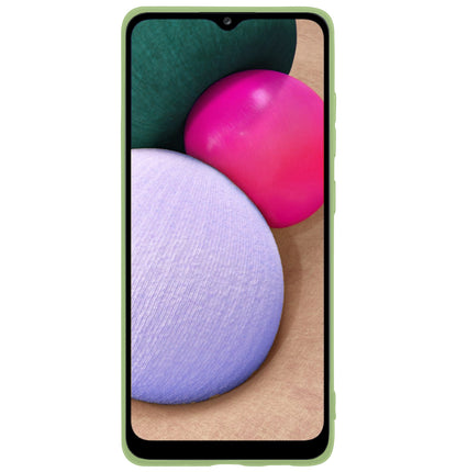 Samsung A03s Hoesje Siliconen Backcover Lichtgewicht - Groen