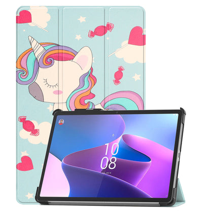 Lenovo Tab P11 Pro Tablethoes Smcpen Met Screenprotector - Eenhoorn