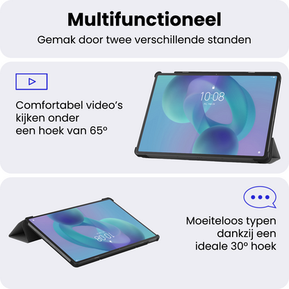 Lenovo Idea Tab Pro Trifold Bookcase Hoes - Grijs