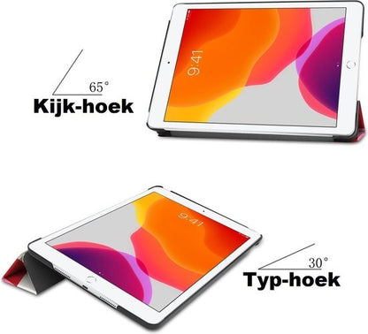 iPad 10.2 2019 Trifold Bookcase Hoes - Blokken