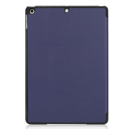 iPad 10.2 2021 Trifold Bookcase Hoes - Donkerblauw